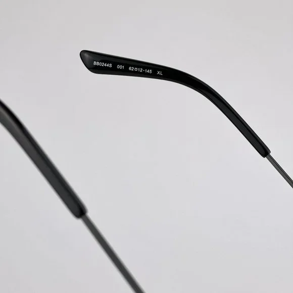 Balenciaga BB0244S 001 BRAND NEW Sunglasses Gray Pilot Unisex BB 0244S